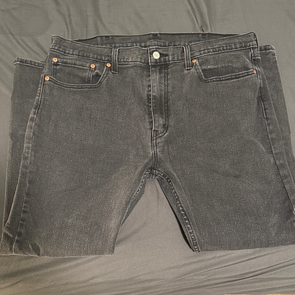 Levi's Men's Black Straight Jeans